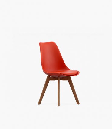 Fire red chair