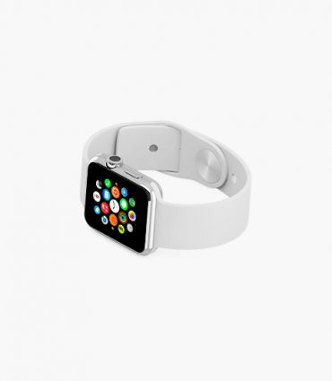 Pearl white watch strap