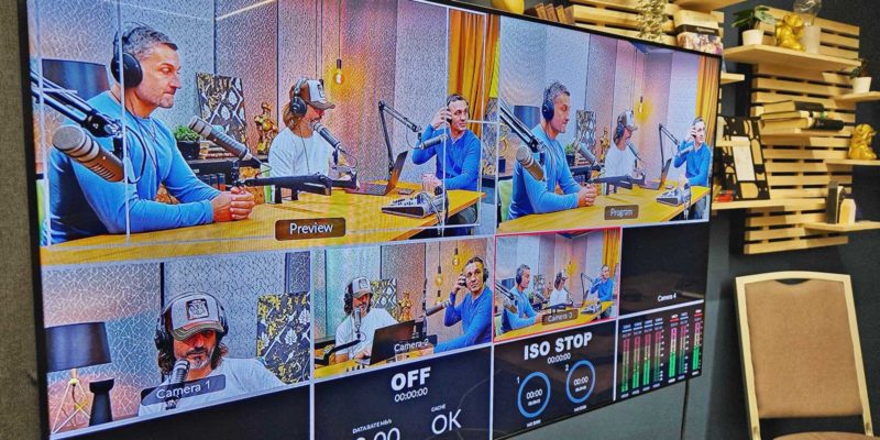 Podcast, videó, reklámfilm, webinár, oktató videó forgatás.
